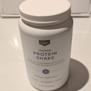 Isagenix Blueberry Muffin Isalean Plant Based Protein Shake Canister SEALED
